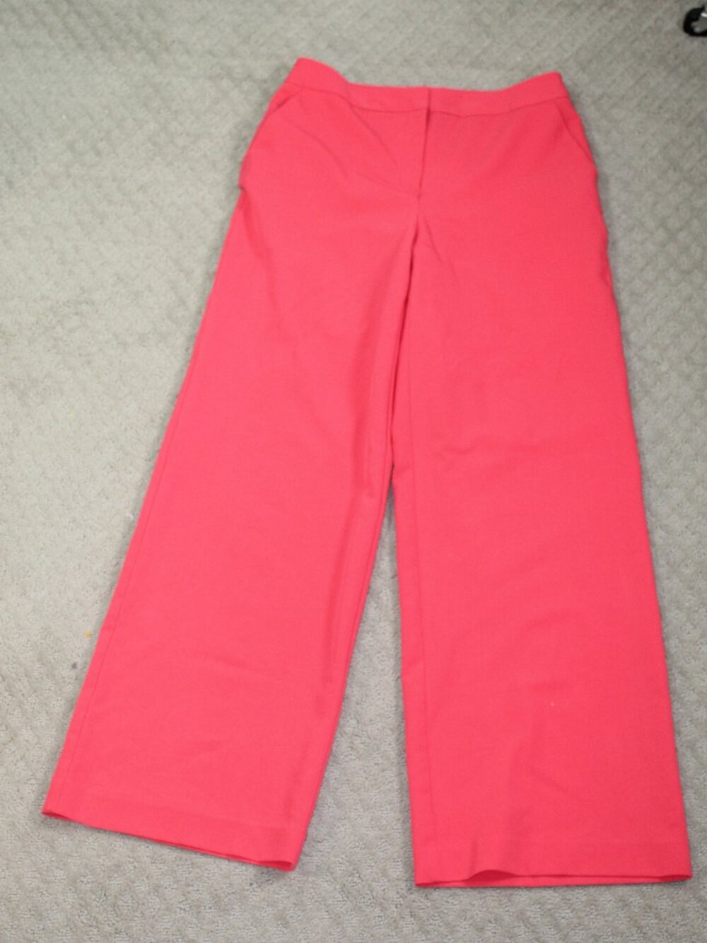 Worthington Size 4 Bright Pink Wide Leg Pants